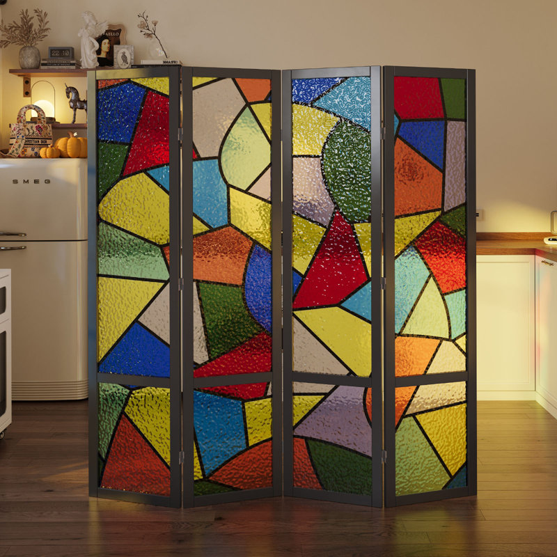 Ophelia & Co. 4-Panel Church Style Room Divider | Wayfair